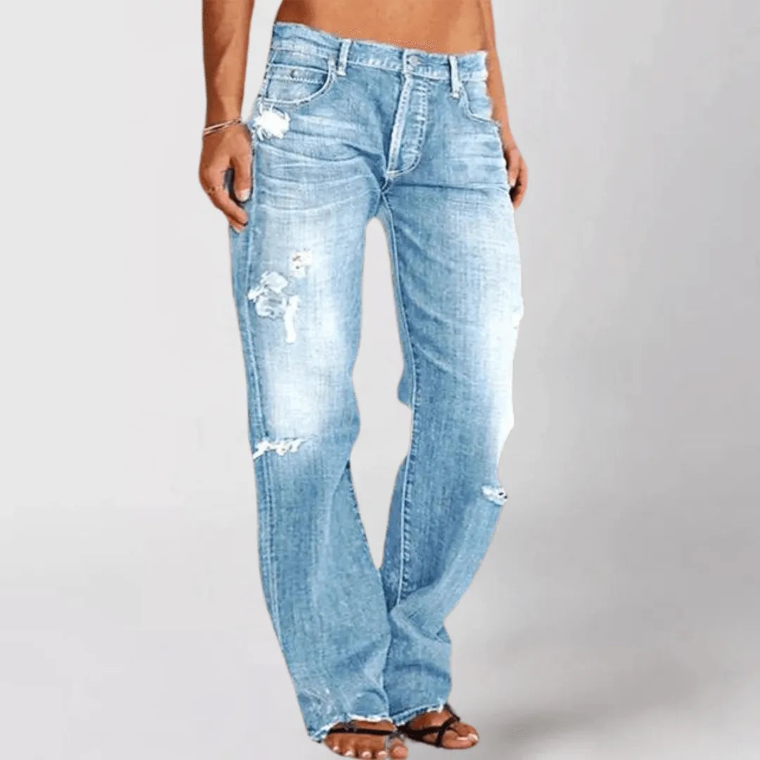 Rippede jeans til kvinder