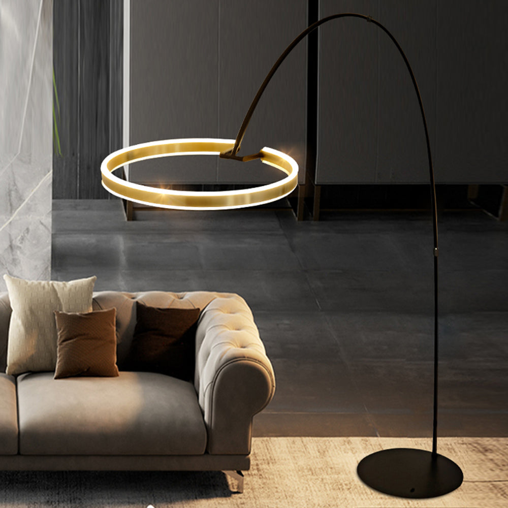 Moderne bogenförmige Stehlampe | Elegantes Design | Effektive Beleuchtung | Strapazierfähige Materialien | Ideal für Wohnzimmer, Schlafzimmer oder