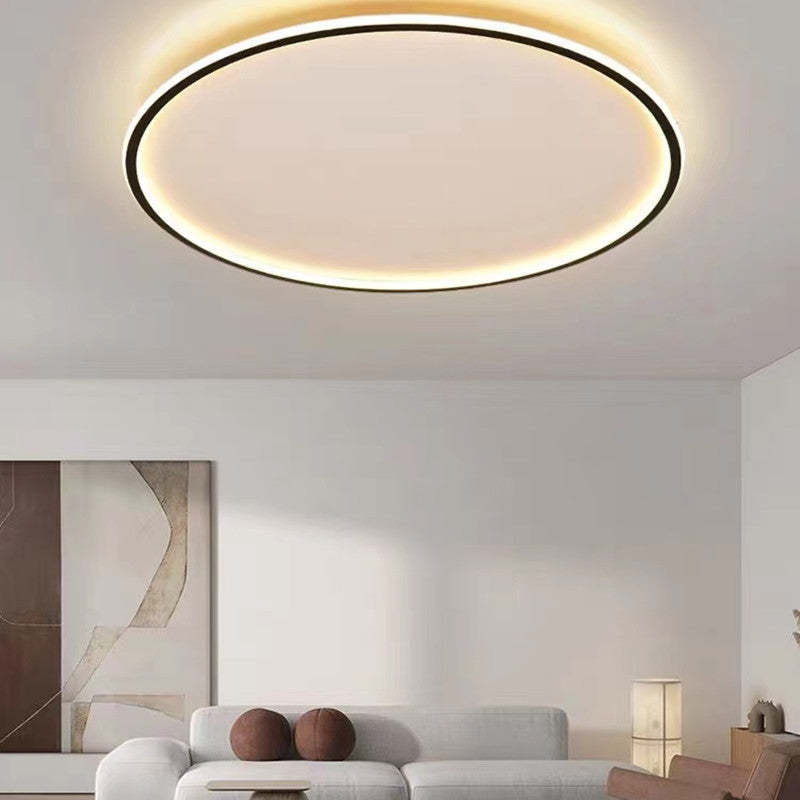 LunaNova LED Loftlys | Design Rond | Noir et Blanc | Métal et Acrylique | Ø 30/40/50 cm | Éclairage Économique | Pour Salon, Chambre & Salle à