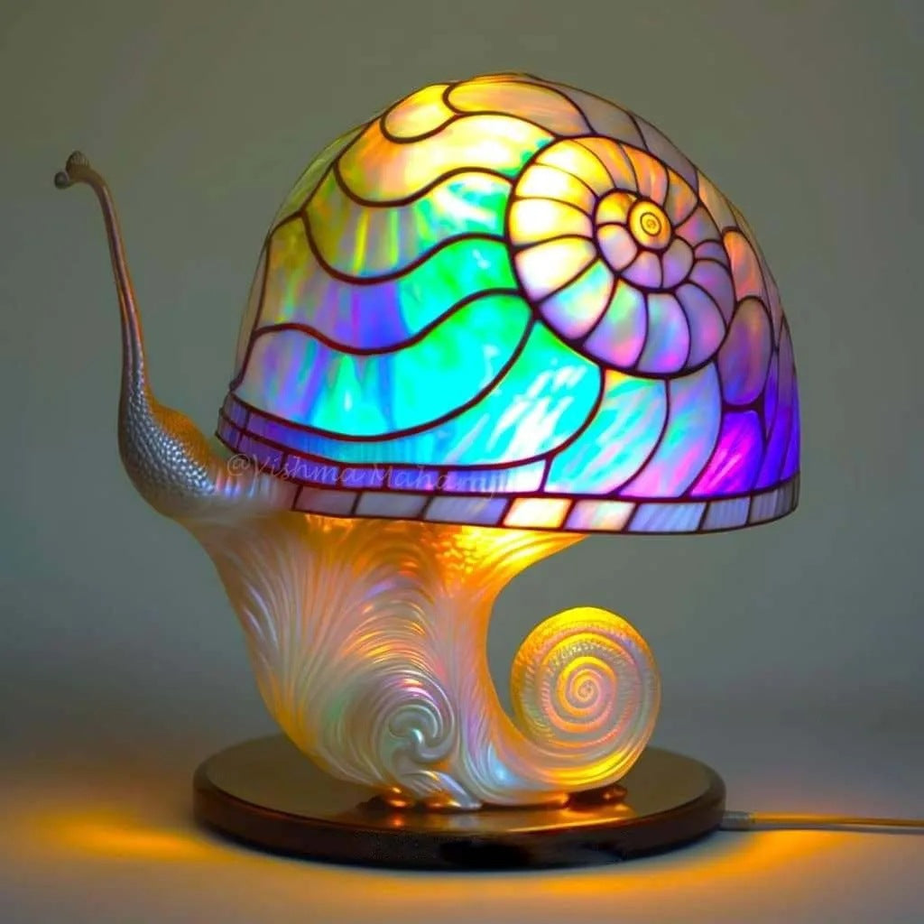 MagicLume Glødelampe | Elegant Design | Multifarvet Glas | Hjem Lys | Stabil Konstruktion | 220-240V | E27 Kompatibel