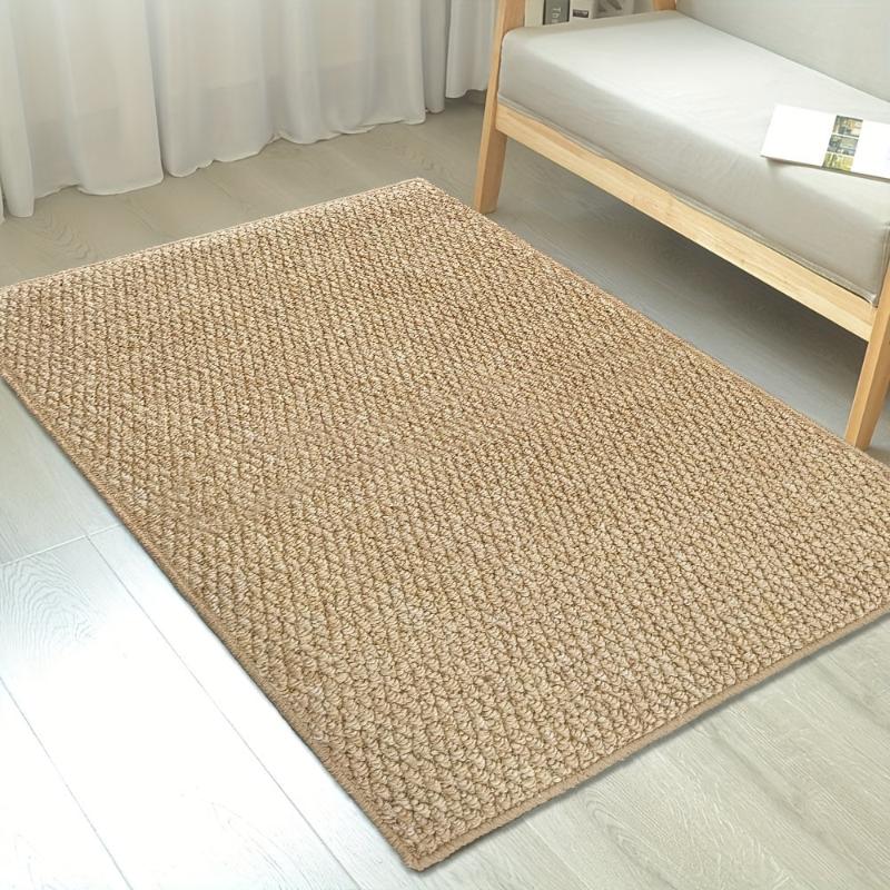 EcoWeave dørmåtte | Naturlig stil jute-look | Slidstærk polypropylen | Maskinvaskbar | Perfekt til entré