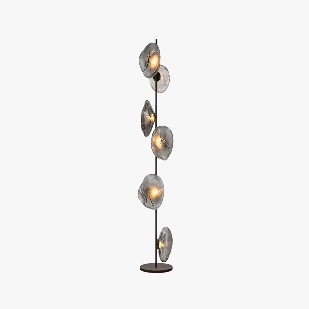 Zantelio | Moderne Stehlampe | Einzigartige Glasakzente | Schlankes Design | Effektive Lichtverteilung | Robuste Konstruktion | Stilvolle Dekoration
