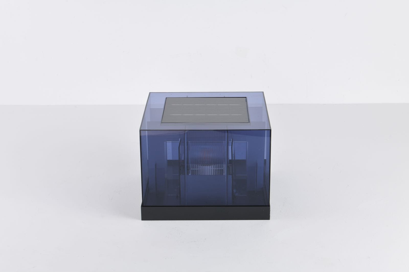 Cubex Gleam | Außen Solarleuchte | Elegantes Design | Schwarz | Strapazierfähig und Energieeffizient | 20x20x25 cm | Automatik für