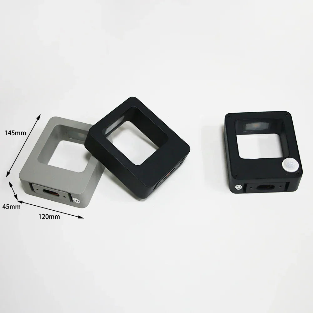 AquaLuxe | LED Außen Wandmontage | Wasserdichtes Aluminium | Warmweißes Licht | Für Terrasse und Garten | Einfache Installation | Spannung