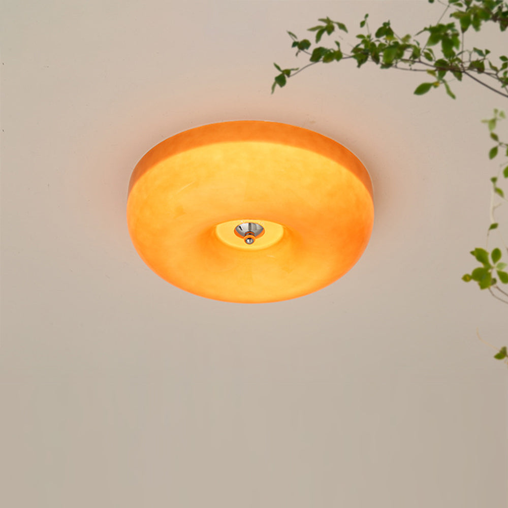 Suspension en verre et métal | Source lumineuse LED | Lumière chaude | Ampoule incluse | Diamètre 32/40/46 cm | Hauteur 10 cm | Certifié CE UL
