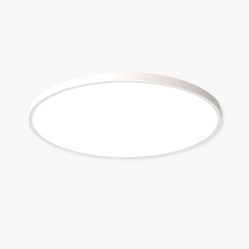 AstraCirkel LED | Moderne lampe de plafond ronde | Design métal blanc et noir | Éclairage économe en énergie | Idéal pour salle à manger