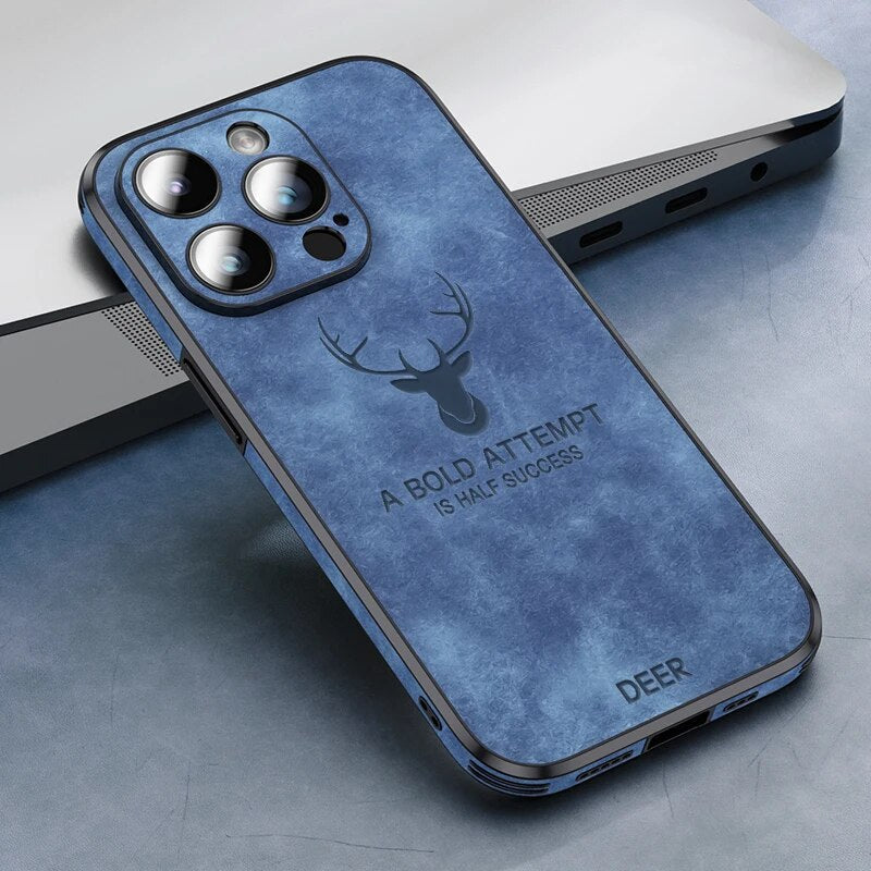 Læderetui til iPhone | Stilrent Design | Stødsikker Beskyttelse | Høj Kvalitet | Tilpasset Pasform | Fås i Flere Farver | Let og Slankt design | Stilfuldt Cover