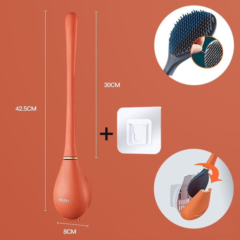 PureBrush | Elegant WC-børste med antibakterielt silikonehoved