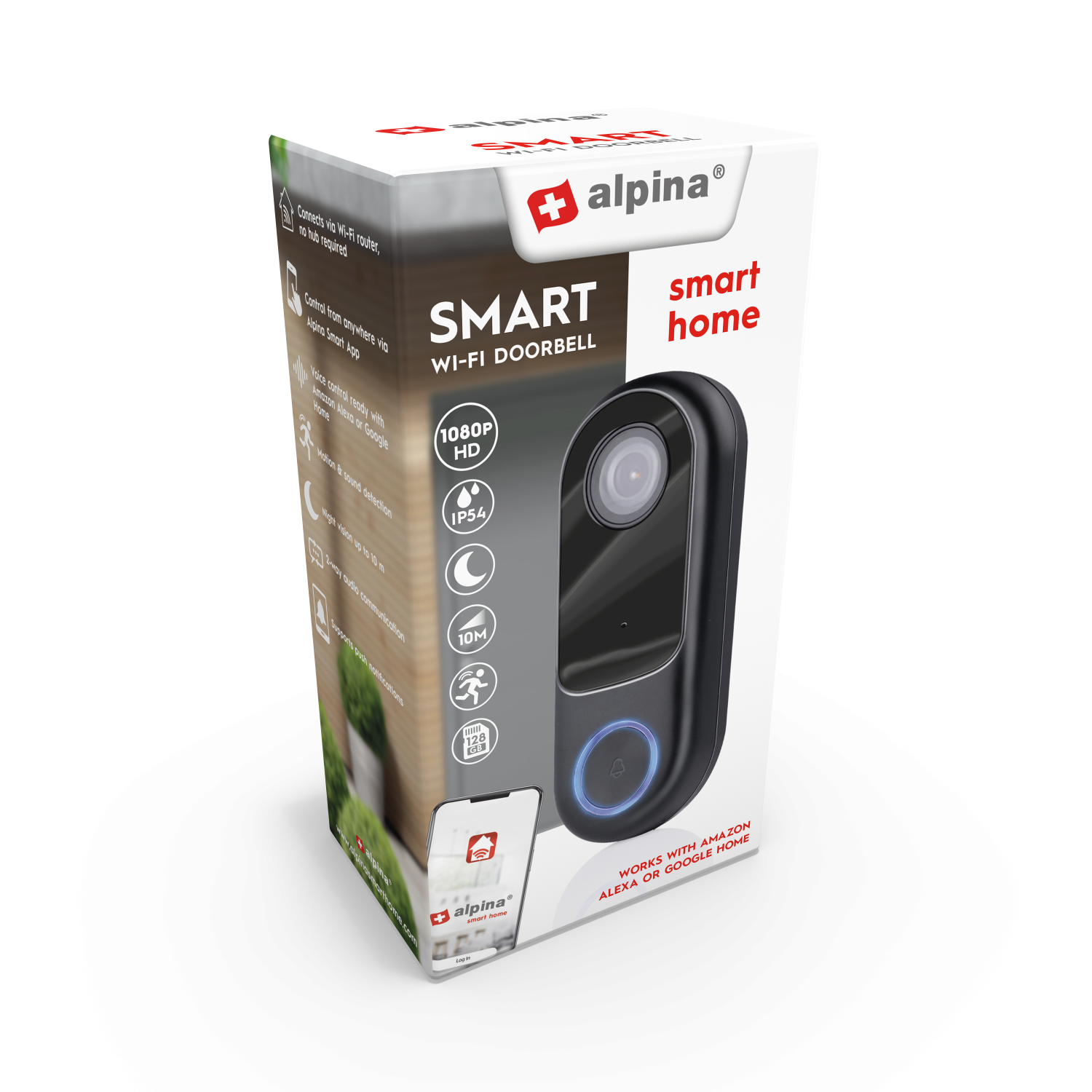 Alpina Smart Video Türklingel mit Kamera und