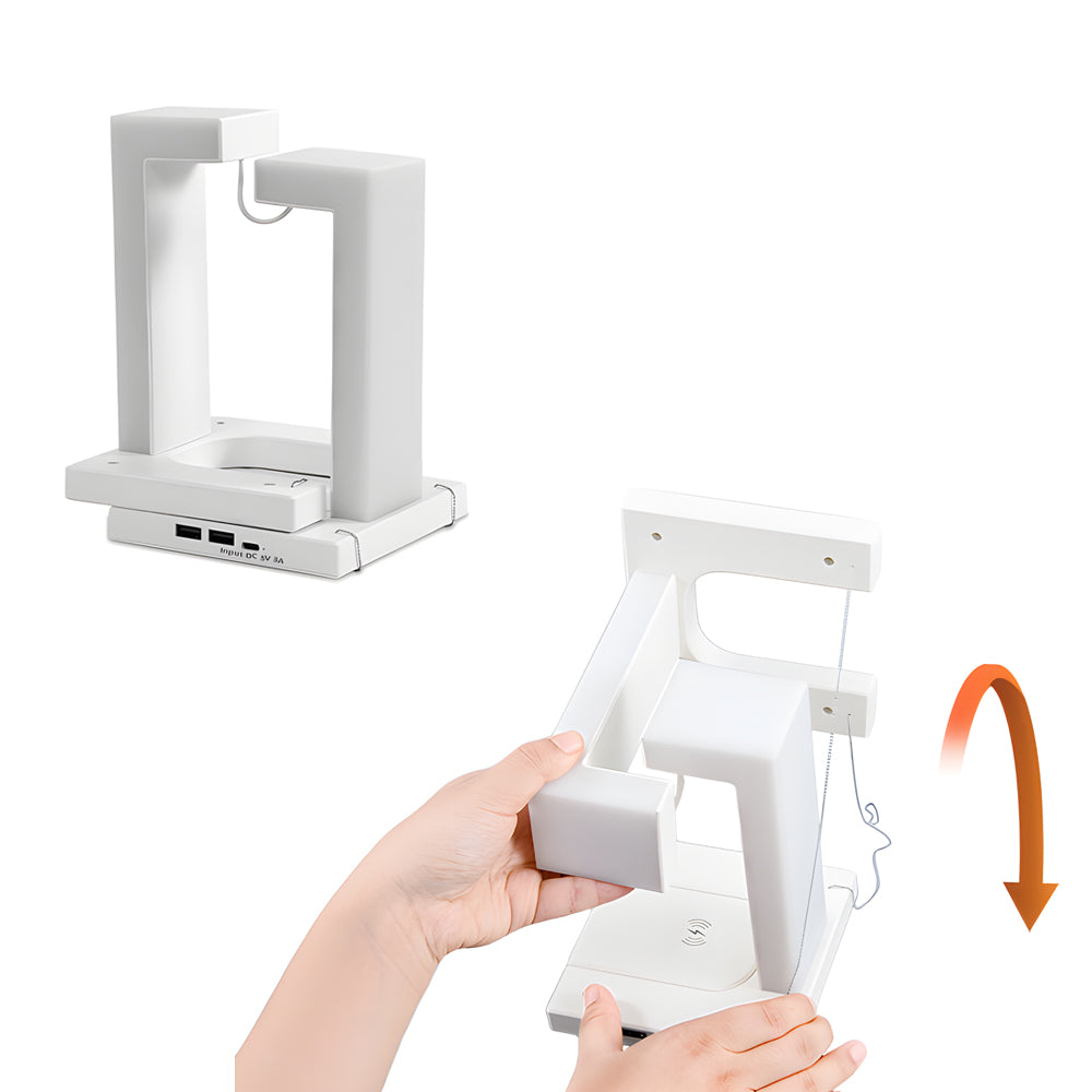 Eclipse Aura | Pływająca lampa LED | Ładowanie bezprzewodowe | Czarny | 20x10 cm | Nowoczesny design | Energooszczędne oświetlenie | Innowacyjna