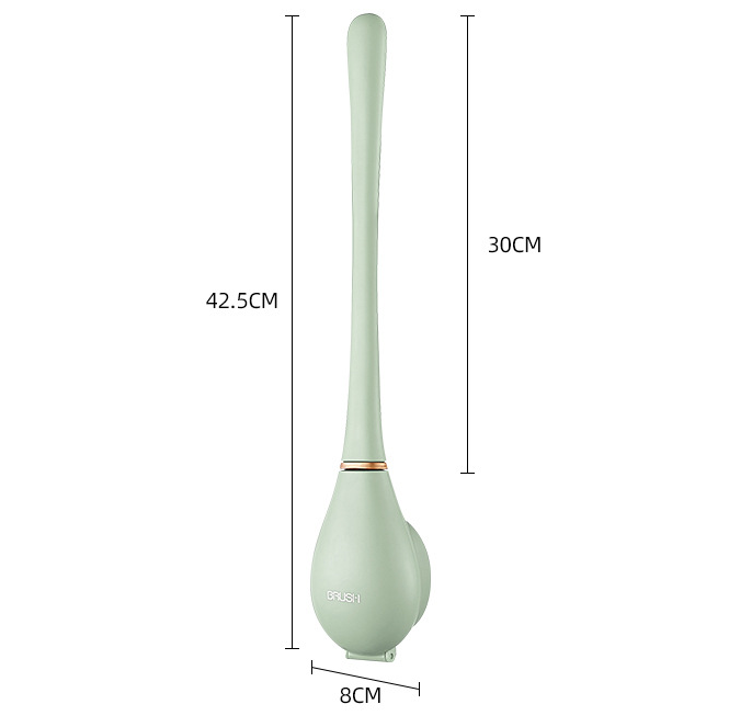 PureBrush | Elegant WC-børste med antibakterielt silikonehoved