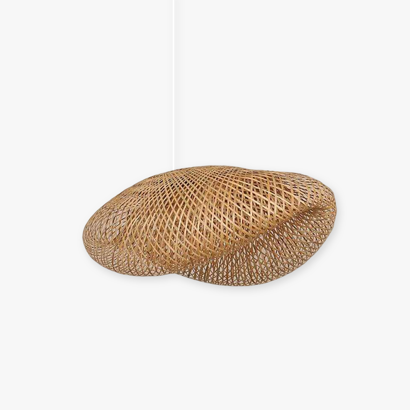 ZenBamboo | Lampe LED | Matériau bambou | Moderne | Éclairage de chambre | Blanc chaud | Bambou naturel & foncé | Design élégant | Écologique