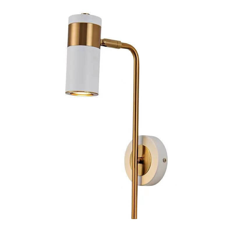 Roterbar LED-vägglampa | Modern design | Justerbara lamphuvuden | Järnkonstruktion | Vit/svart färg | GU10-sockel | 3 ljusfärger | För vardagsrum, sovrum | 40 cm hög | Elegant belysning | 110V-120V / 220V-240V