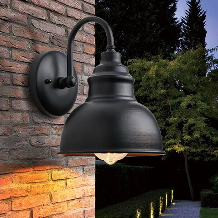 RetroLicht | Éclairage mural extérieur vintage classique | Lampe en fer résistante aux intempéries pour jardin ou