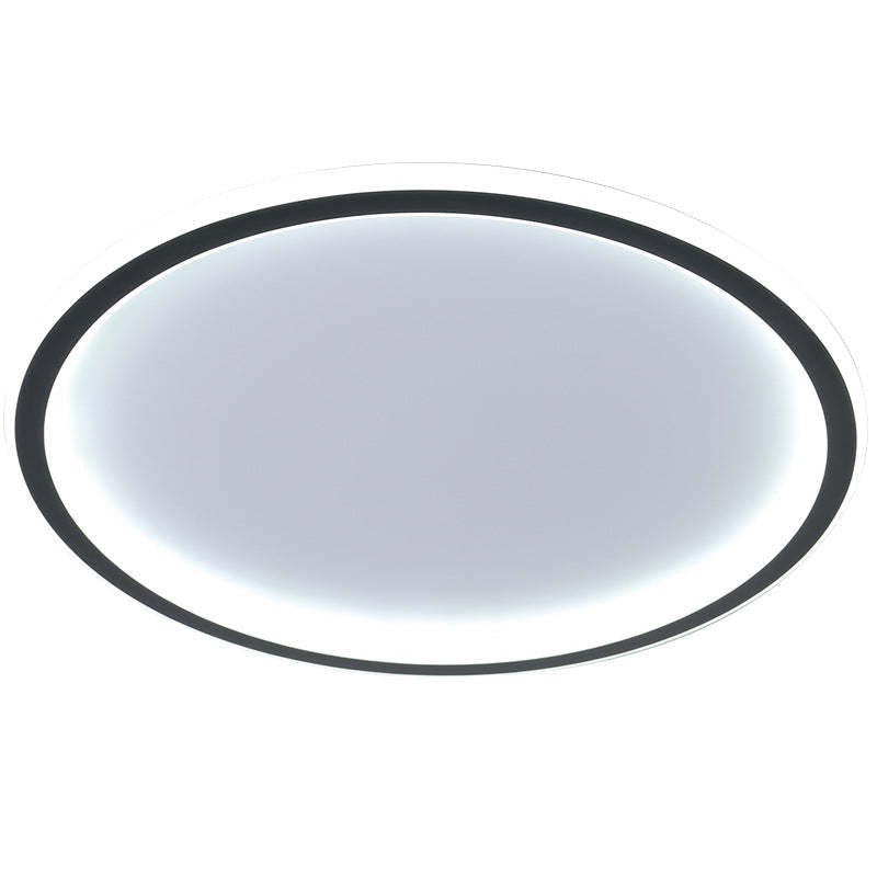 LunaNova LED Loftlys | Design Rond | Noir et Blanc | Métal et Acrylique | Ø 30/40/50 cm | Éclairage Économique | Pour Salon, Chambre & Salle à