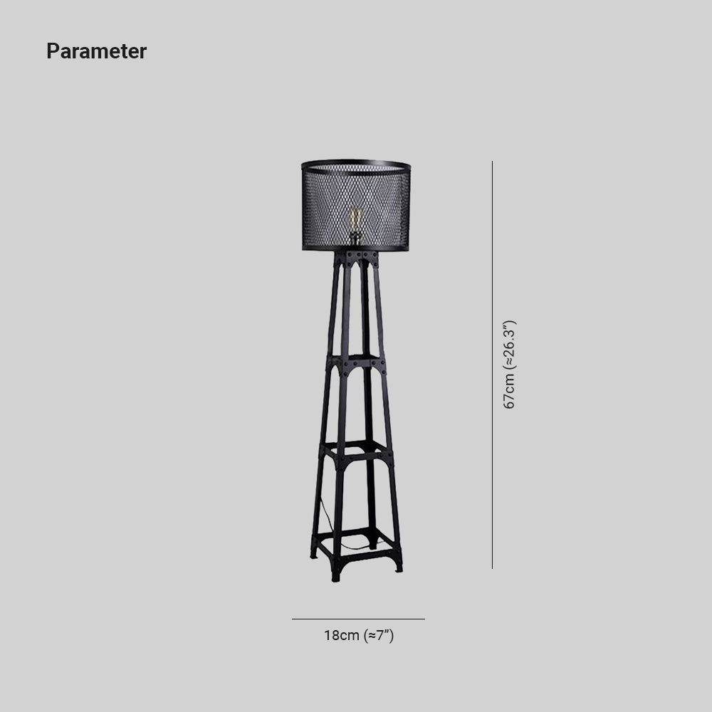 Felanria | Industrielle Stehlampe | Modernes Design | Stabile Konstruktion | Offene Lichtverteilung | Einfache Installation | Wohn- und