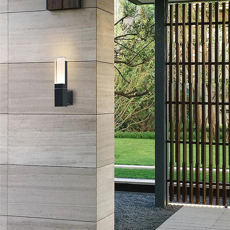 BrightLine | Moderne LED-Wandleuchte aus Aluminium und Acryl | Minimalistisches Design | Innen- und Außenanwendung | IP65 wasserdicht | 6W-12W
