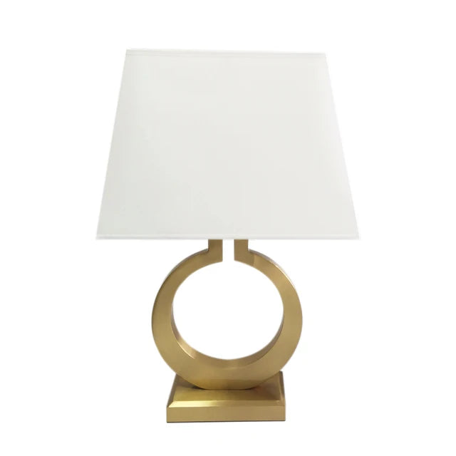 EliteShine | Lampe de luxe moderne | Inspirée de villa | Accents dorés | 56 cm de hauteur | E27 | Fer & tissu | Éclairage