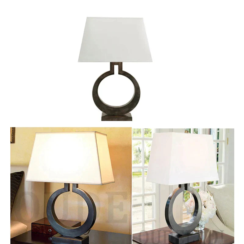 EliteShine | Lampe de luxe moderne | Inspirée de villa | Accents dorés | 56 cm de hauteur | E27 | Fer & tissu | Éclairage