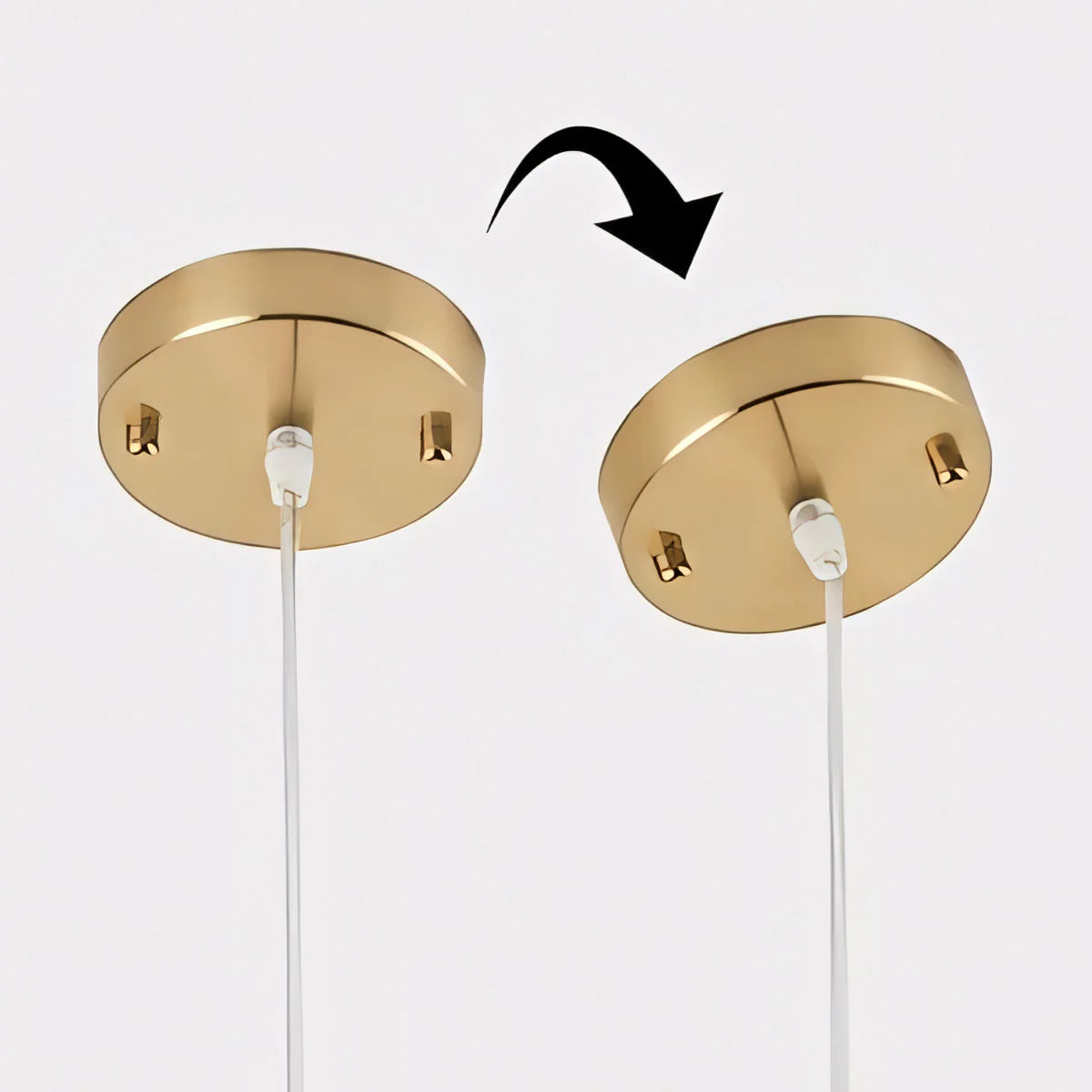 Clarity Loftlampe | Antik Messingflaske | Stribet Glas | Moderne Hængelampe | Køkken & Spisestue Indretning