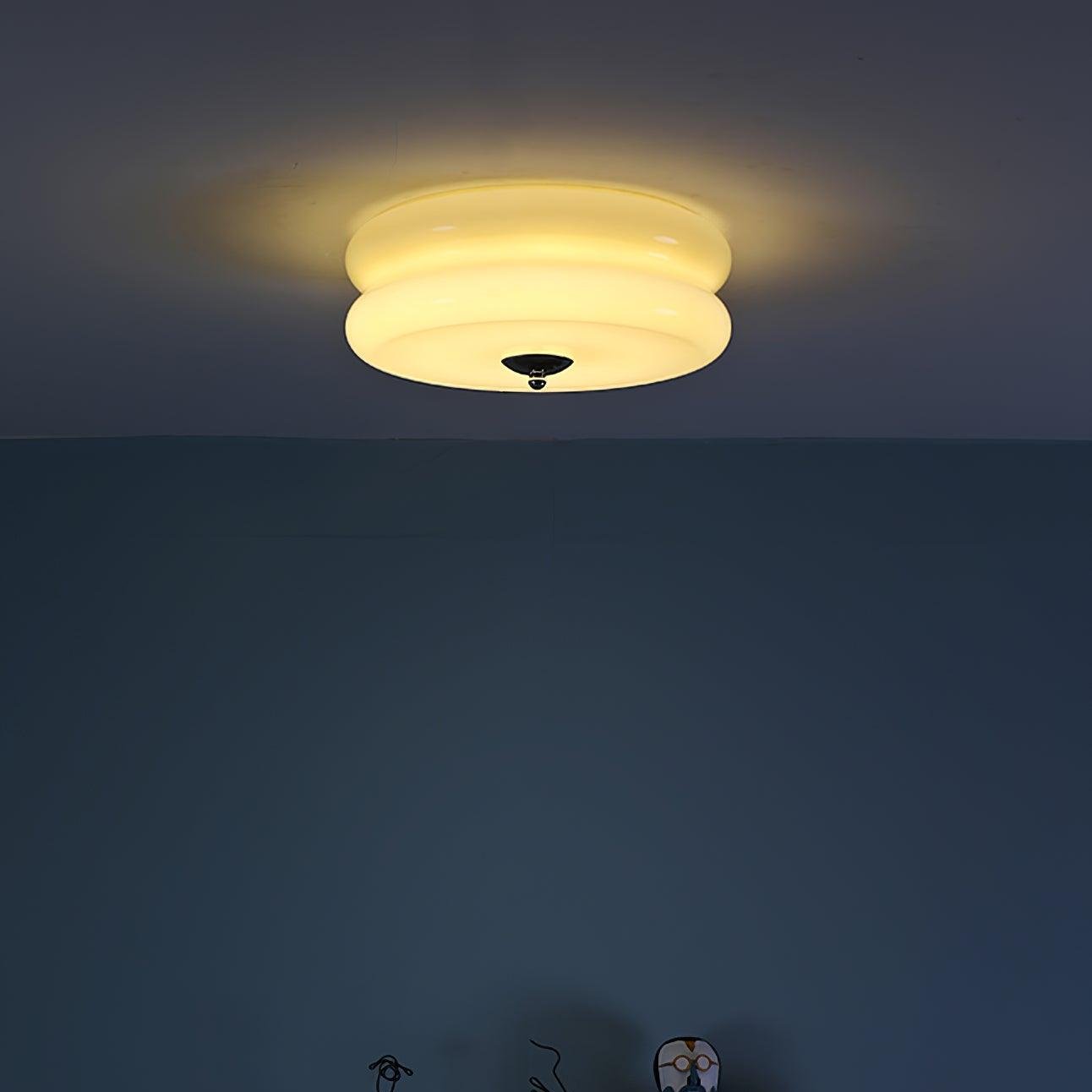 Art Deco loftslampe | Vintage design | Geometrisk elegance | Lysmuligheder 3000K-6000K | Integreret LED | Jern, metal og glas | UL, ETL, CE certificeret | Perfekt til stue, spisestue, entré