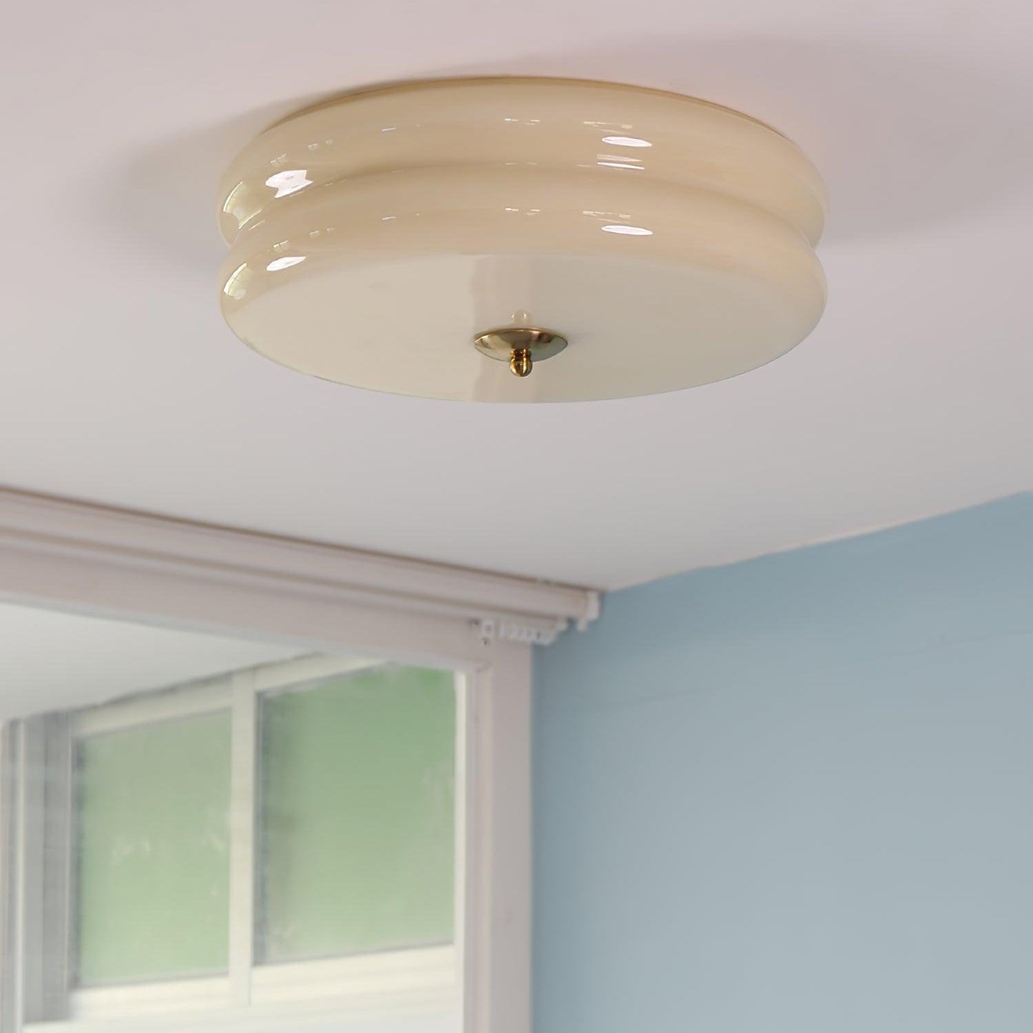 Art Deco loftslampe | Vintage design | Geometrisk elegance | Lysmuligheder 3000K-6000K | Integreret LED | Jern, metal og glas | UL, ETL, CE certificeret | Perfekt til stue, spisestue, entré