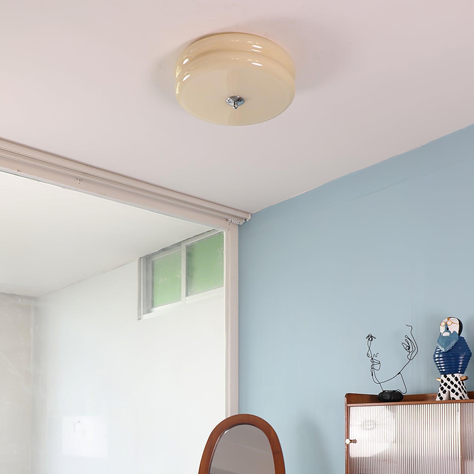 Art Deco loftslampe | Vintage design | Geometrisk elegance | Lysmuligheder 3000K-6000K | Integreret LED | Jern, metal og glas | UL, ETL, CE certificeret | Perfekt til stue, spisestue, entré