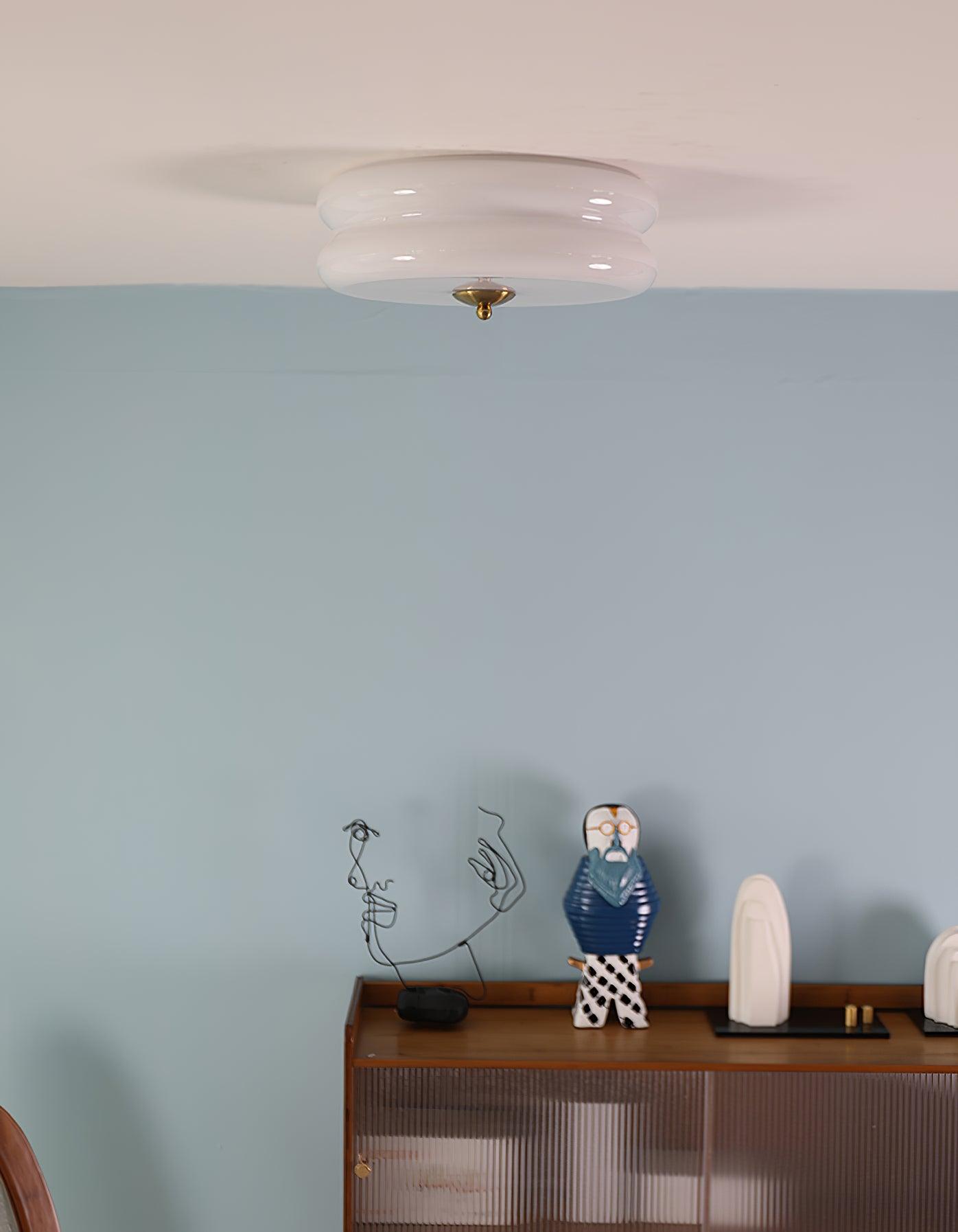 Art Deco loftslampe | Vintage design | Geometrisk elegance | Lysmuligheder 3000K-6000K | Integreret LED | Jern, metal og glas | UL, ETL, CE certificeret | Perfekt til stue, spisestue, entré