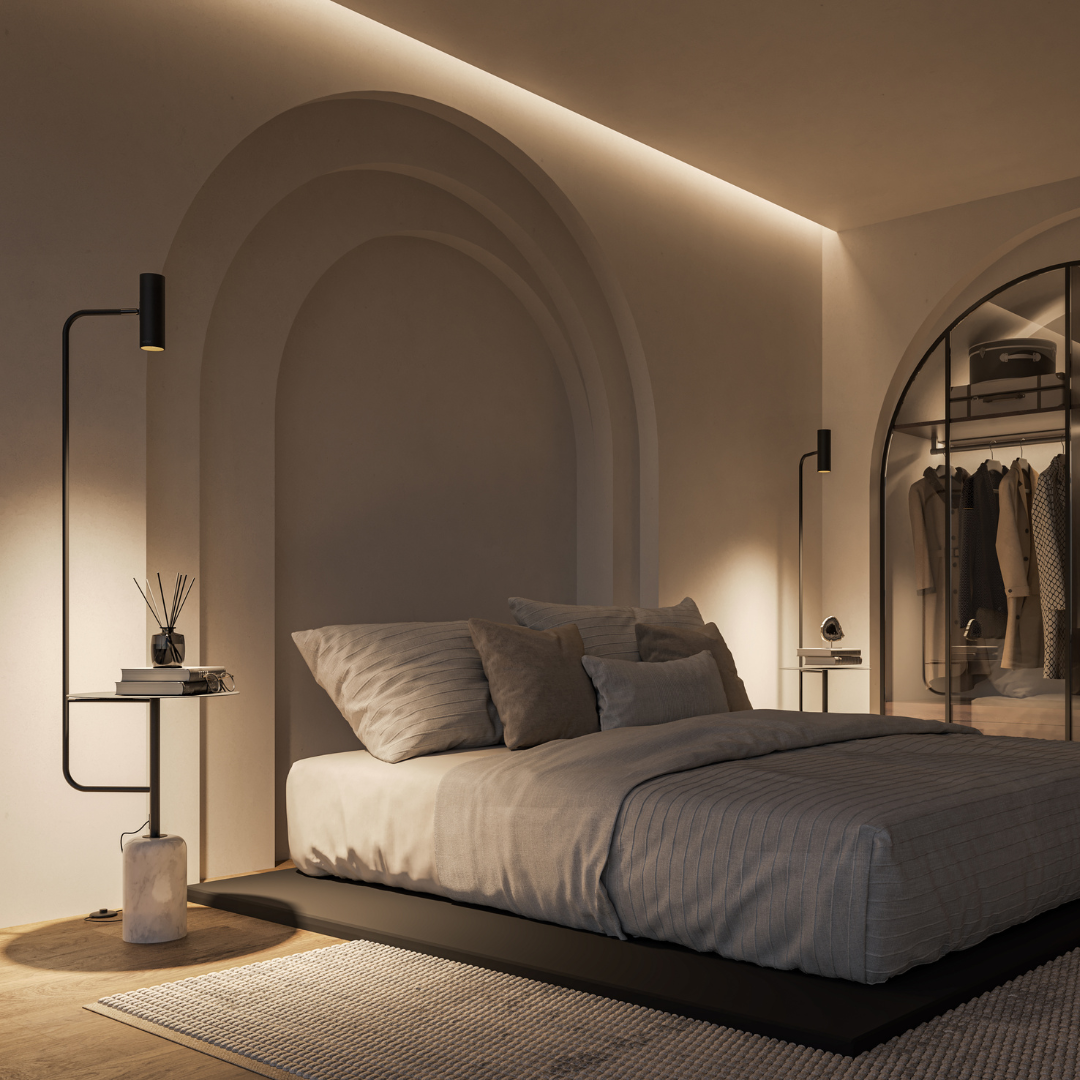 Bodenständer | LED Integriert | Modernes Design | Einstellbare Helligkeit | Energiesparend | Elegante Innenbeleuchtung | Robuste Konstruktion