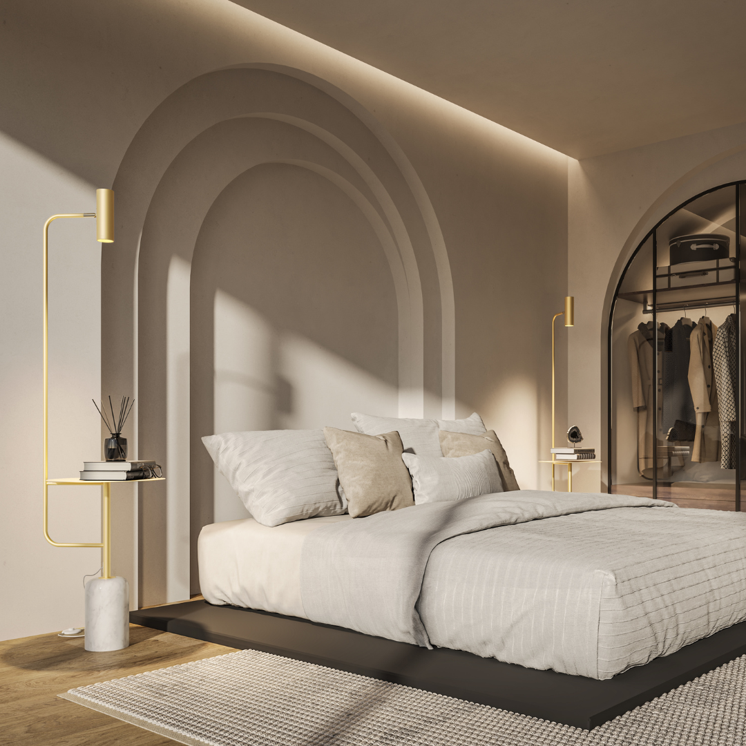 Bodenständer | LED Integriert | Modernes Design | Einstellbare Helligkeit | Energiesparend | Elegante Innenbeleuchtung | Robuste Konstruktion