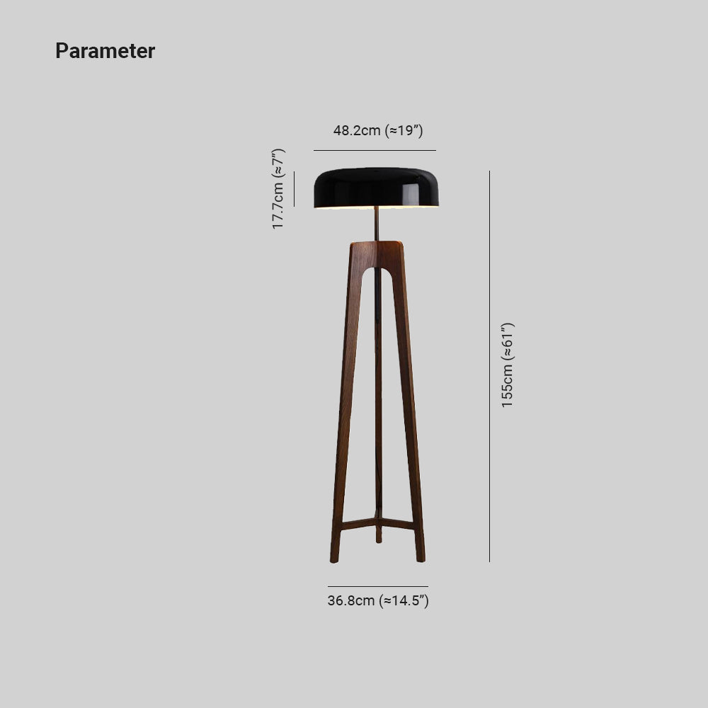 Moderne Stehlampe | Holzdesign | Hohe Qualität | Stimmungsvolle Beleuchtung | Ideal für Wohnzimmer, Schlafzimmer oder Arbeitszimmer | Klassische und