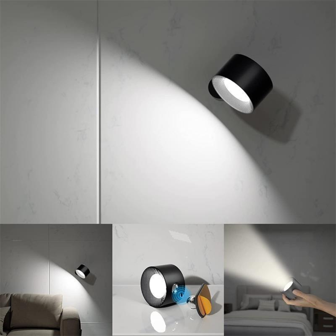 Flexilight™ | 360° trådløs genopladelig væglampe