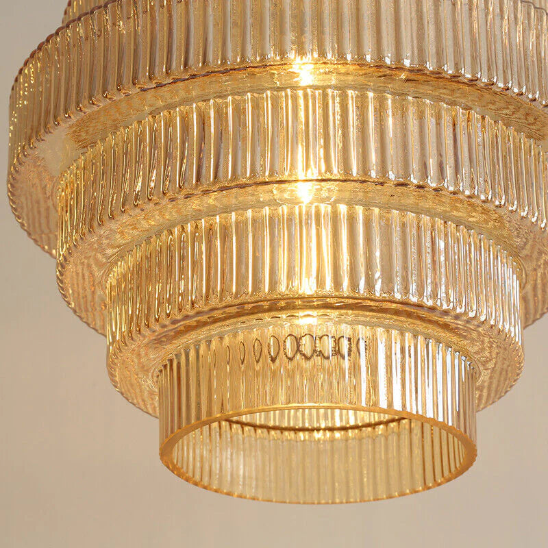 Messingglas hængelampe | Flaskeformet design | E27 fatning | 30 cm høj | Justerbar ledning 150 cm | Vintage elegance til køkken, spisestue, stue,