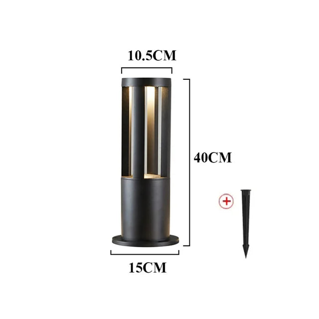 Luminoir StoneGlow | Lampe LED extérieure étanche | Design élégant | Économe en énergie | Aluminium résistant aux intempéries | Idéal pour allées de