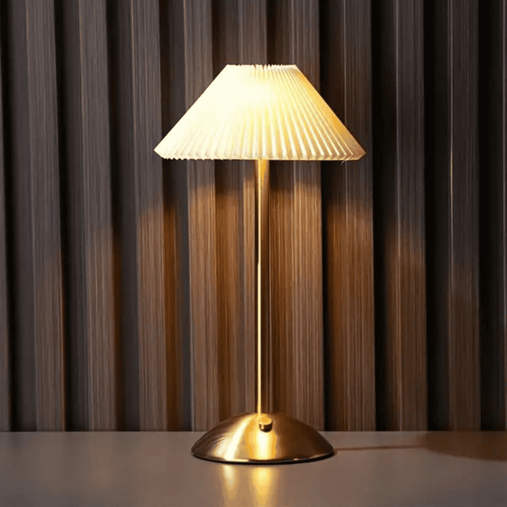 Lampe de table sans fil | GloLicht Moderne LED | Commande tactile | Noir | USB rechargeable | Design élégant | 25 cm de