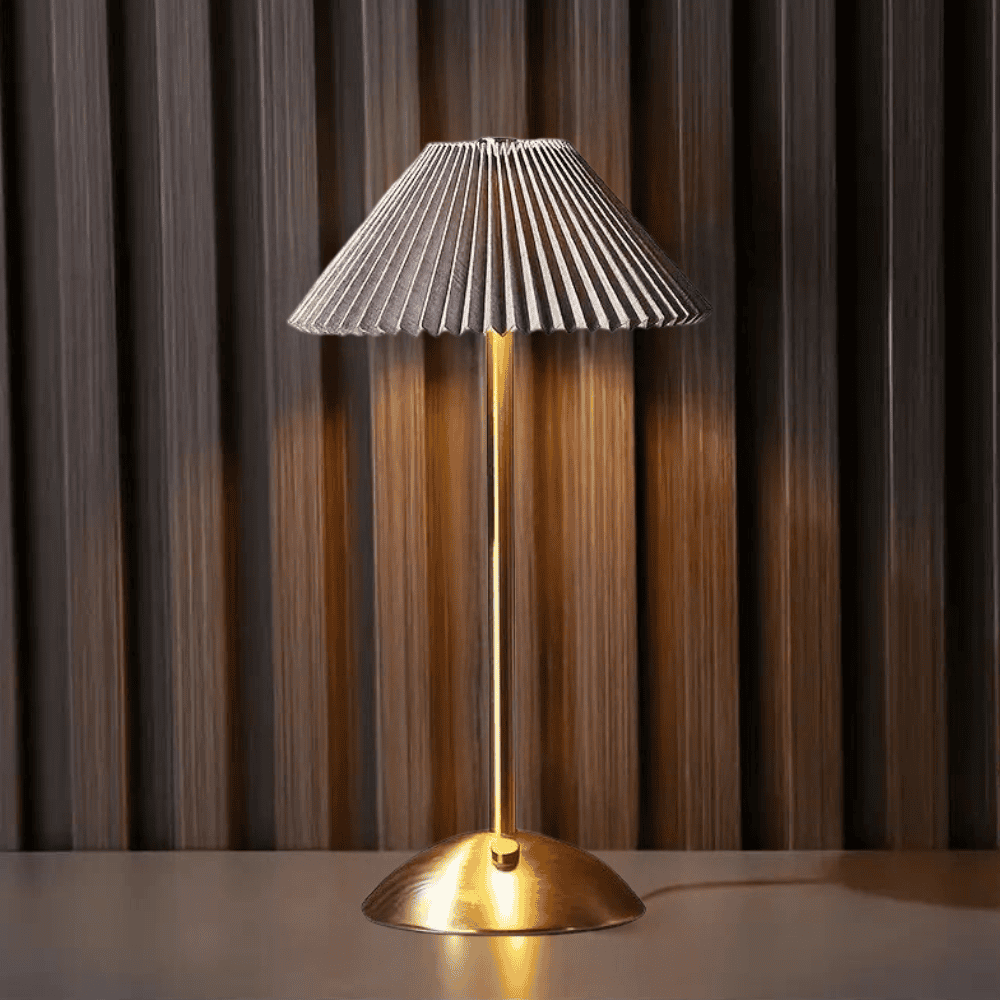 Lampe de table sans fil | GloLicht Moderne LED | Commande tactile | Noir | USB rechargeable | Design élégant | 25 cm de