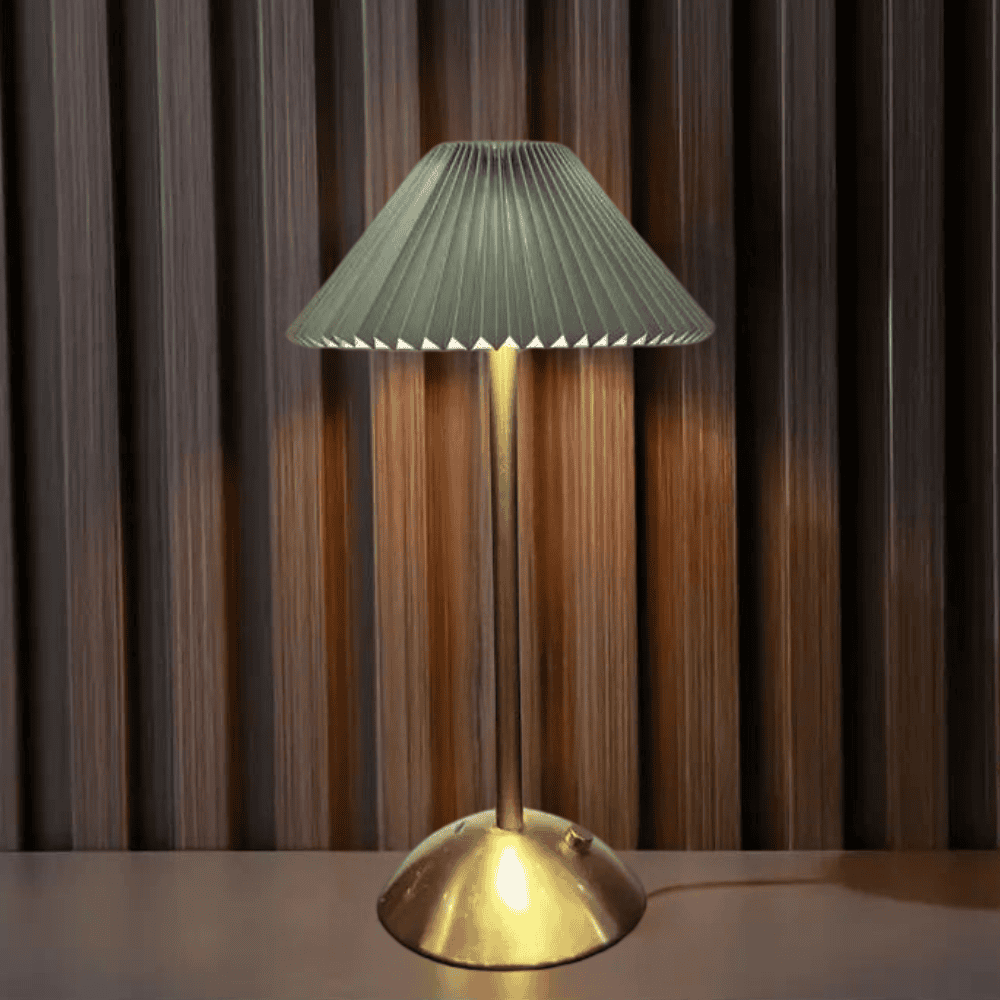 Lampe de table sans fil | GloLicht Moderne LED | Commande tactile | Noir | USB rechargeable | Design élégant | 25 cm de