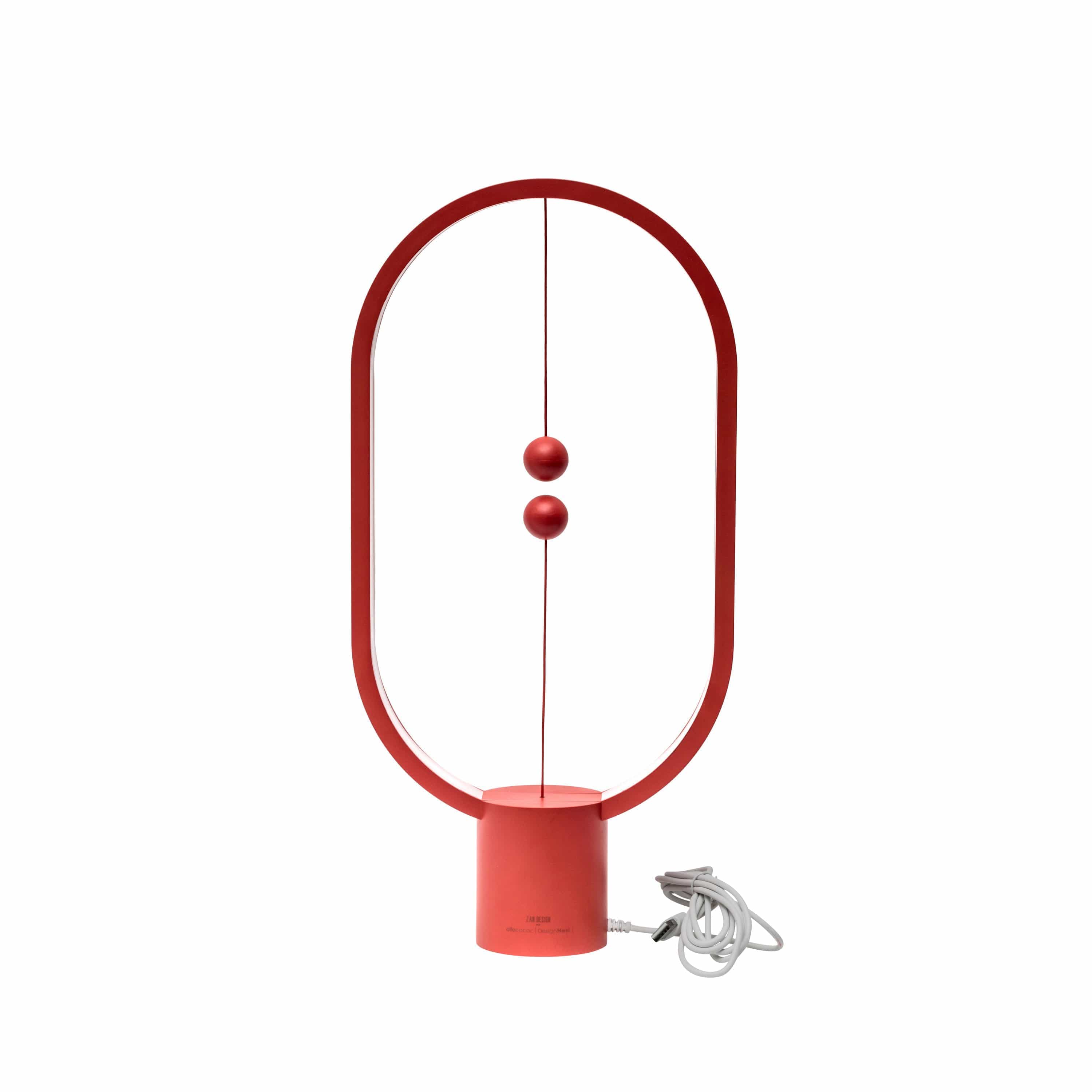 Éclairage de table LED magnétique flottant | Noir | Aluminium & plastique ABS | Design futuriste | 40x20 cm | Économe en énergie | Intérieur moderne