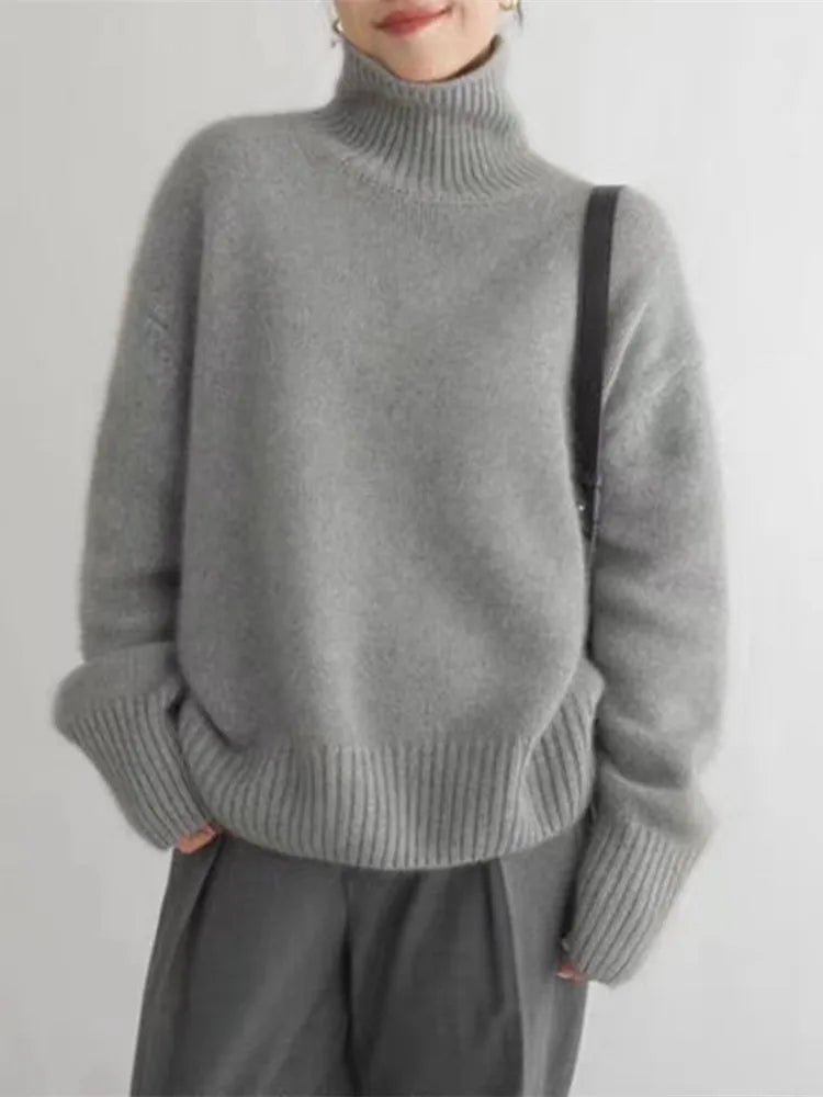 Aada Turtleneck | Luksuriøs Kashmir | Tidløs Design | Blød Komfort | Alsidig til Hverdag og Fest | Flere Farver