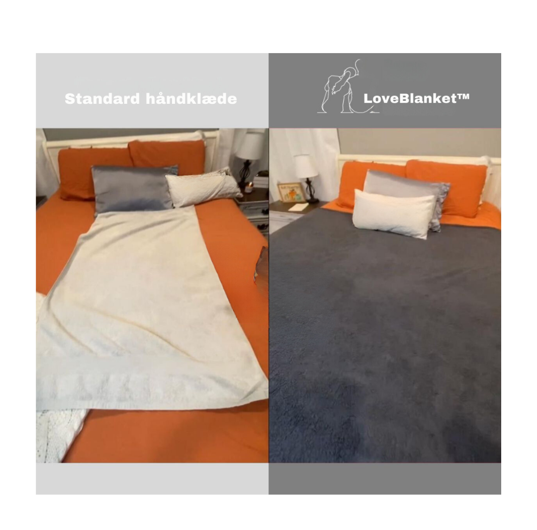LoveBlanket™ | 100% Vandtæt Tæppe | Maskinvaskbar | Komfortabel og Alsidigt | Perfekt til Bil og Hjem