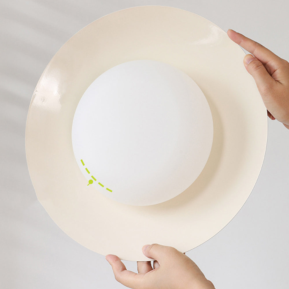 Kreatywna lampa wisząca inspirowana miską ryżu | Żelazo i akryl | Oświetlenie LED | Do salonu, jadalni lub kuchni | Ø35 cm | Elegancki design