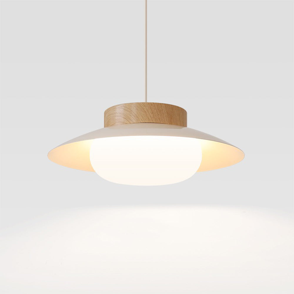 Kreatywna lampa wisząca inspirowana miską ryżu | Żelazo i akryl | Oświetlenie LED | Do salonu, jadalni lub kuchni | Ø35 cm | Elegancki design