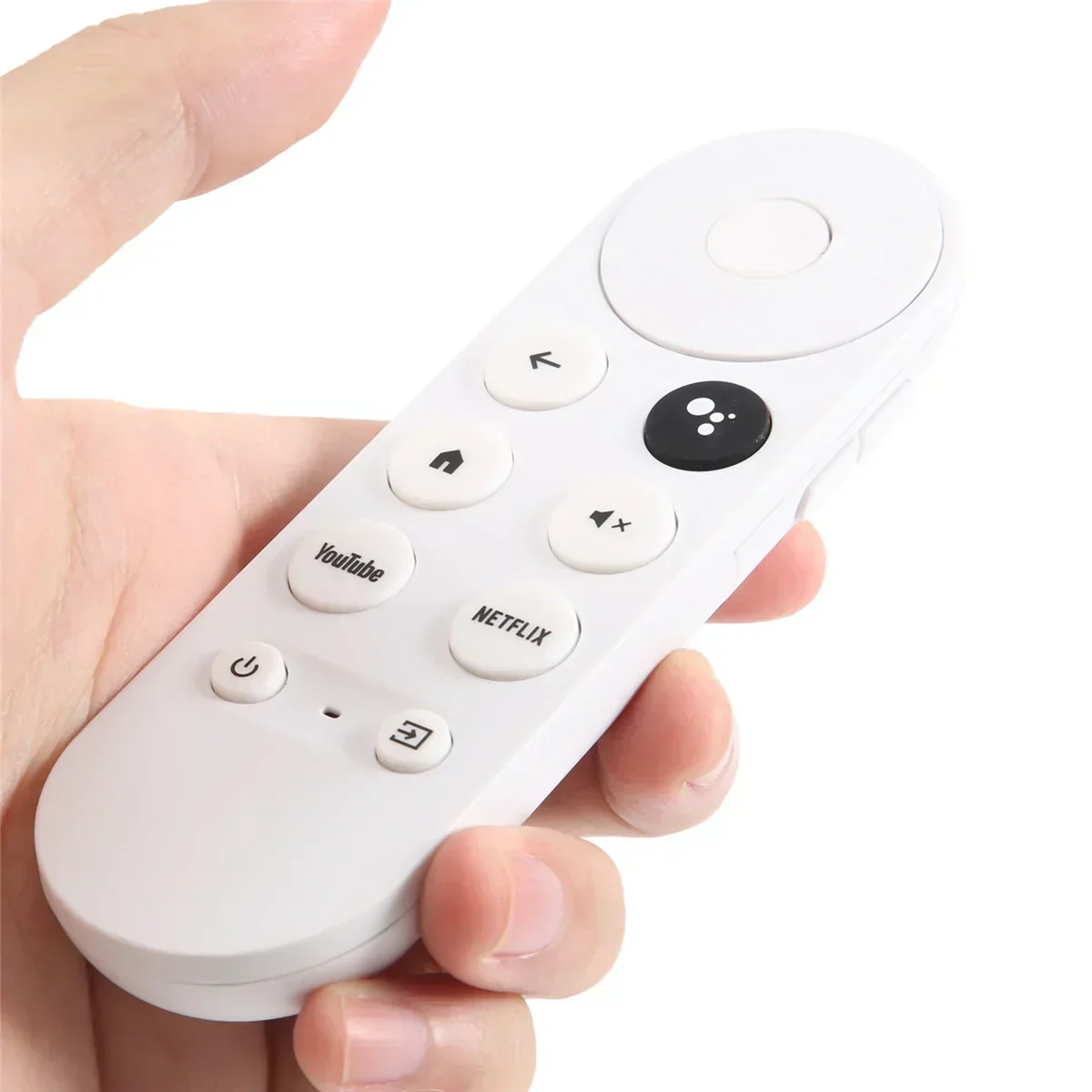 Fjernbetjening | Google Chromecast 4 Kompatibel | Sømløs Navigation | Hurtig App Adgang | Ergonomisk Design | Bluetooth & IR | Streaming & Lydkontrol | Slidstærkt Design | Hvid eller Sort