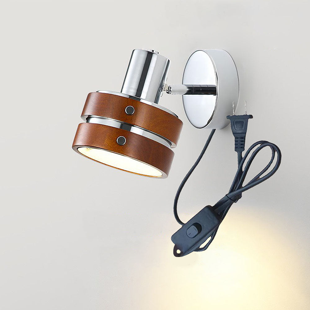 Mini lampe murale | Style rétro français | Brun | Abat-jour en verre | 1 lumière | Douille E27 | Max 40W | Certifié CE, UL | 35 cm de hauteur