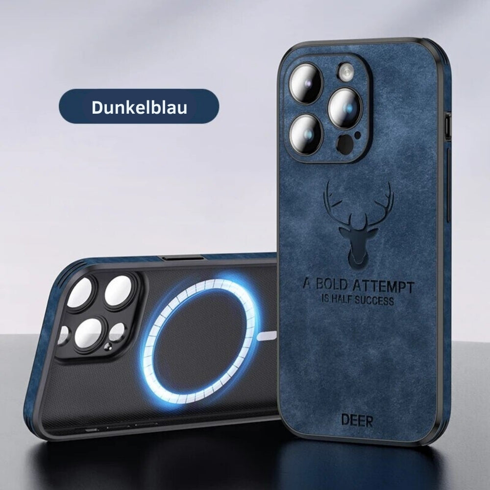 Læderetui til iPhone | Stilrent Design | Stødsikker Beskyttelse | Høj Kvalitet | Tilpasset Pasform | Fås i Flere Farver | Let og Slankt design | Stilfuldt Cover