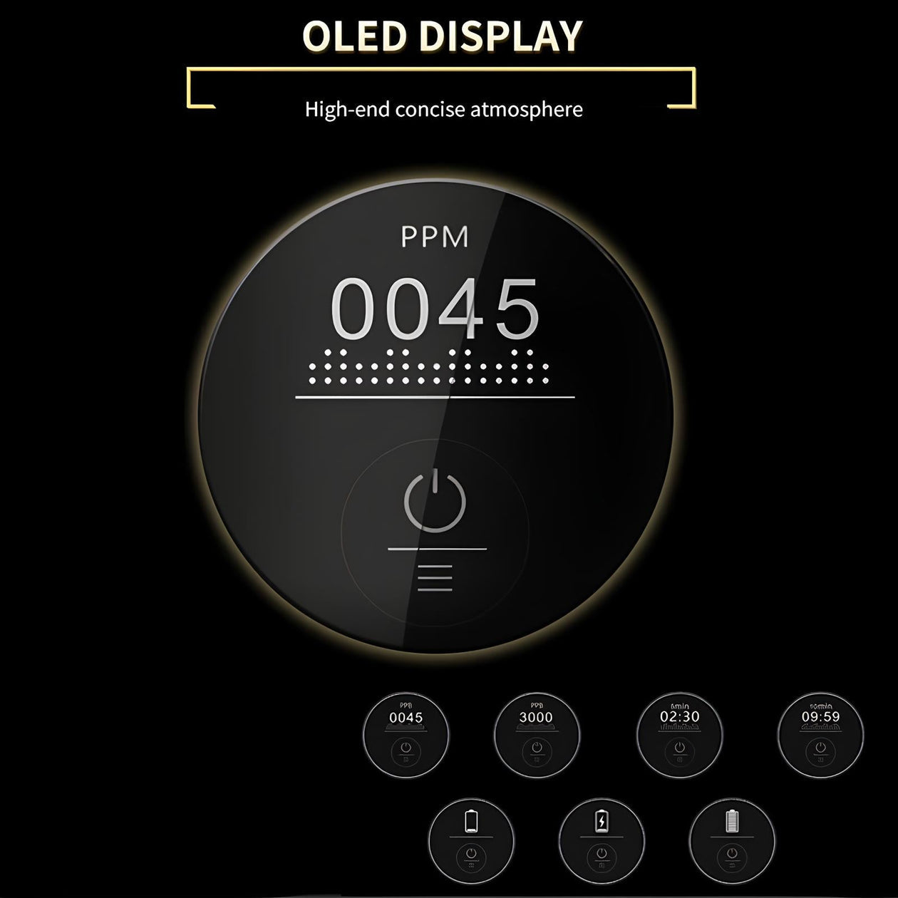 Avanceret Hydrogenvandflaske | SPE PEM Teknologi | Rechargeable | OLED Display | Antioxidant Effekt | Hjem & Rejser | Kompatibel Adapter | BPA-fri Materiale | Begræns Modstand | Molekylær Hydrering