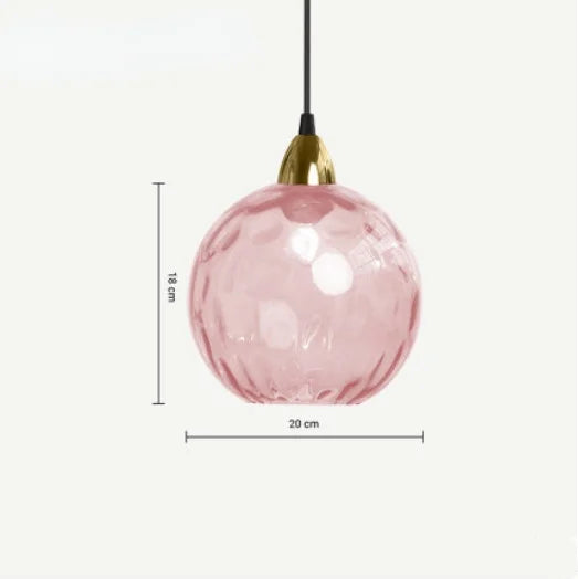 Suspension boule en verre | Design élégant | Éclairage blanc chaud ou blanc froid | Ø18 cm | Douille E27 | Parfait pour salon, salle à manger ou