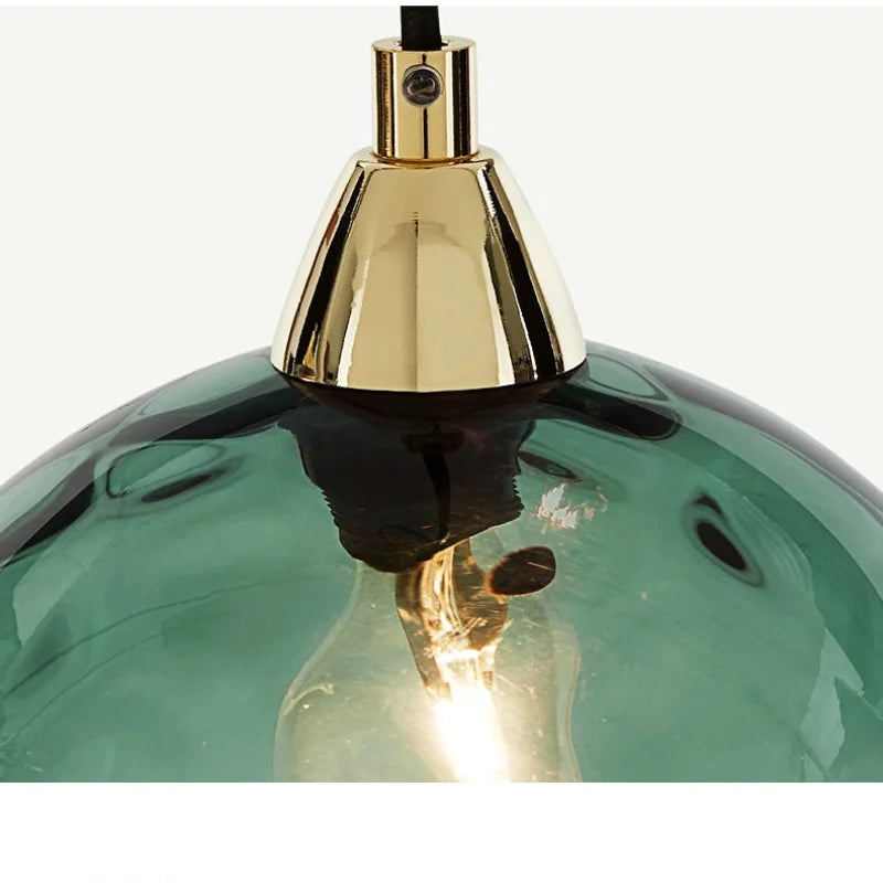 Suspension boule en verre | Design élégant | Éclairage blanc chaud ou blanc froid | Ø18 cm | Douille E27 | Parfait pour salon, salle à manger ou