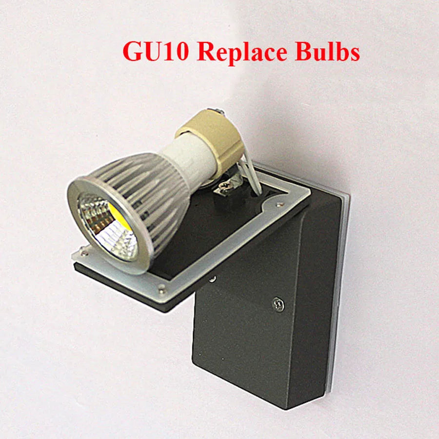 Lampa ścienna zewnętrzna | Regulowana | Wodoodporna | LED | Jasne światło | Solidna konstrukcja | Trwała | Nadaje się do willi i werand | 31 x 65 x