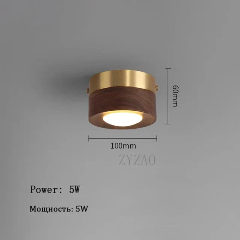 WoodenGlow Valnød LED Loftbelysning | Naturlig Åremønstre | Energieffektiv | Elegance & Atmosfære | Bæredygtig Design | Strålende Spotlys | Dekorativ Belysning til Hjemmet | Unikt Håndværk